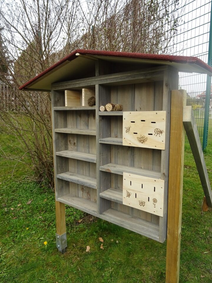 Erstbezug im Insektenhotel